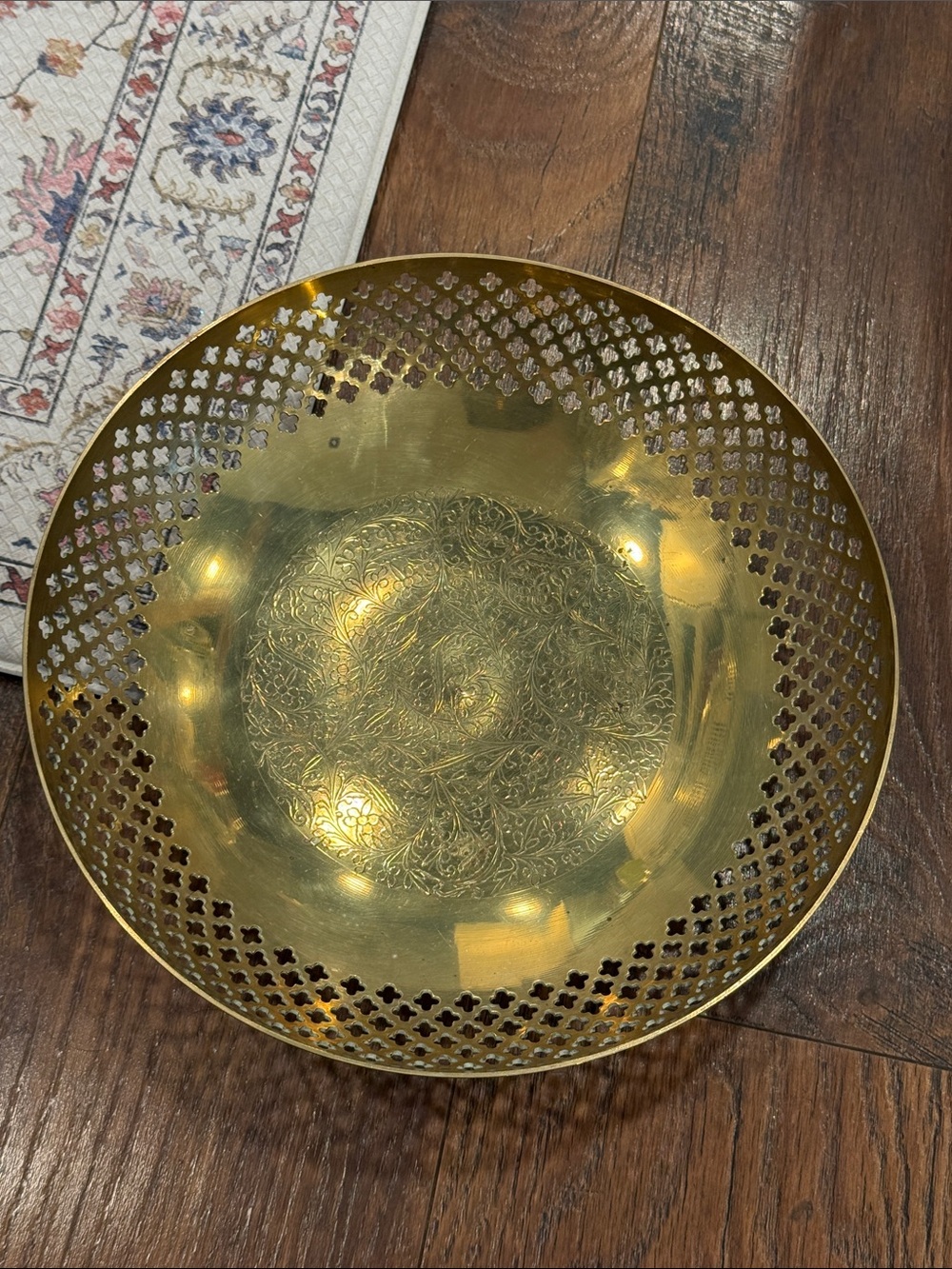 Brass Decorative Pierced Bowl